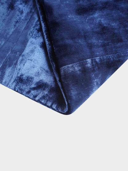Velvet Blazer-Navy