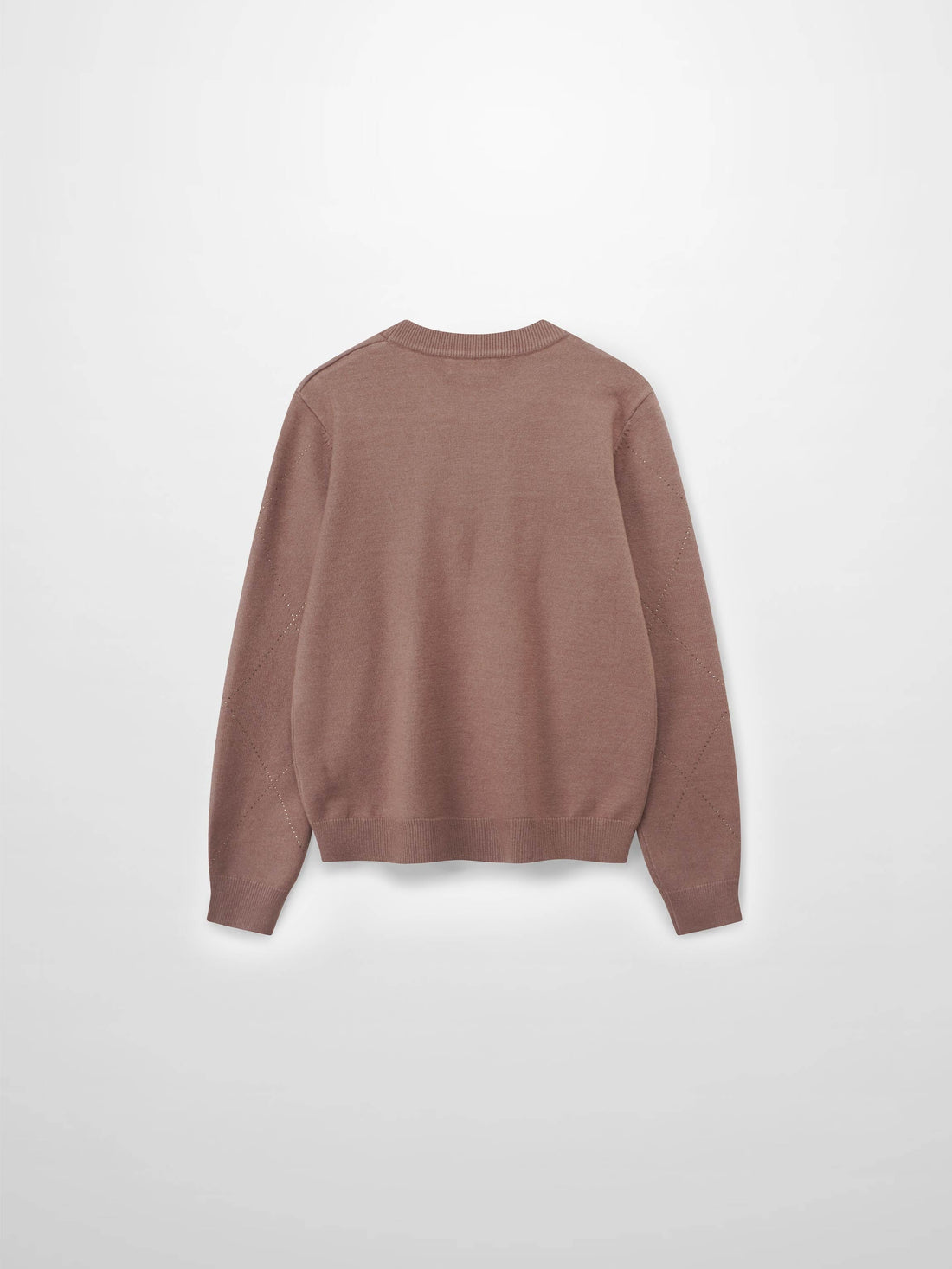 Diamond Stud Design Sweater-Mocha Mousse