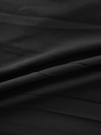 Lily Dress-Black/Cream Bow