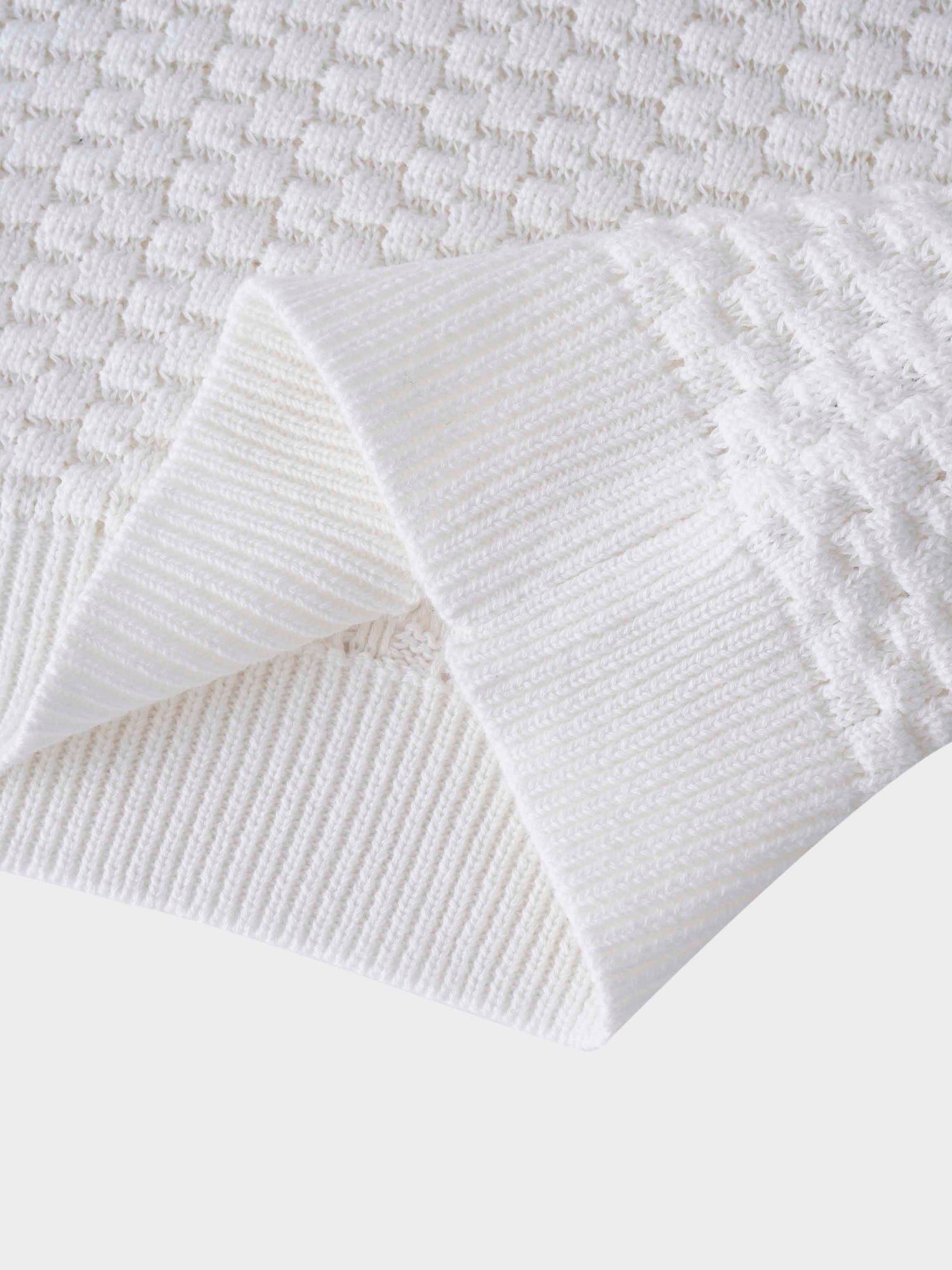 Box Weave Vest-Cream