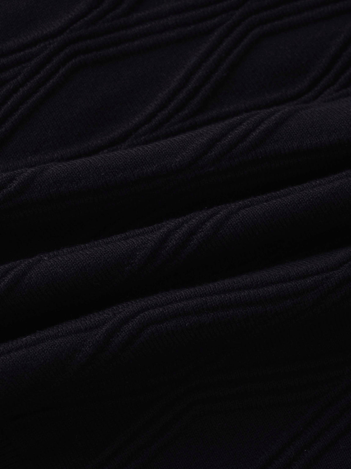 Scalloped Edge Cardigan-Black