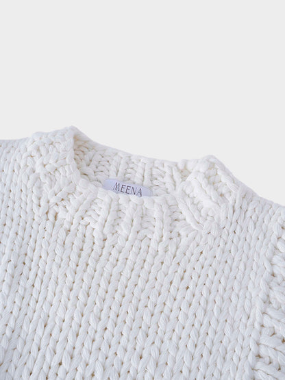 Chunky Chain Vest-Cream