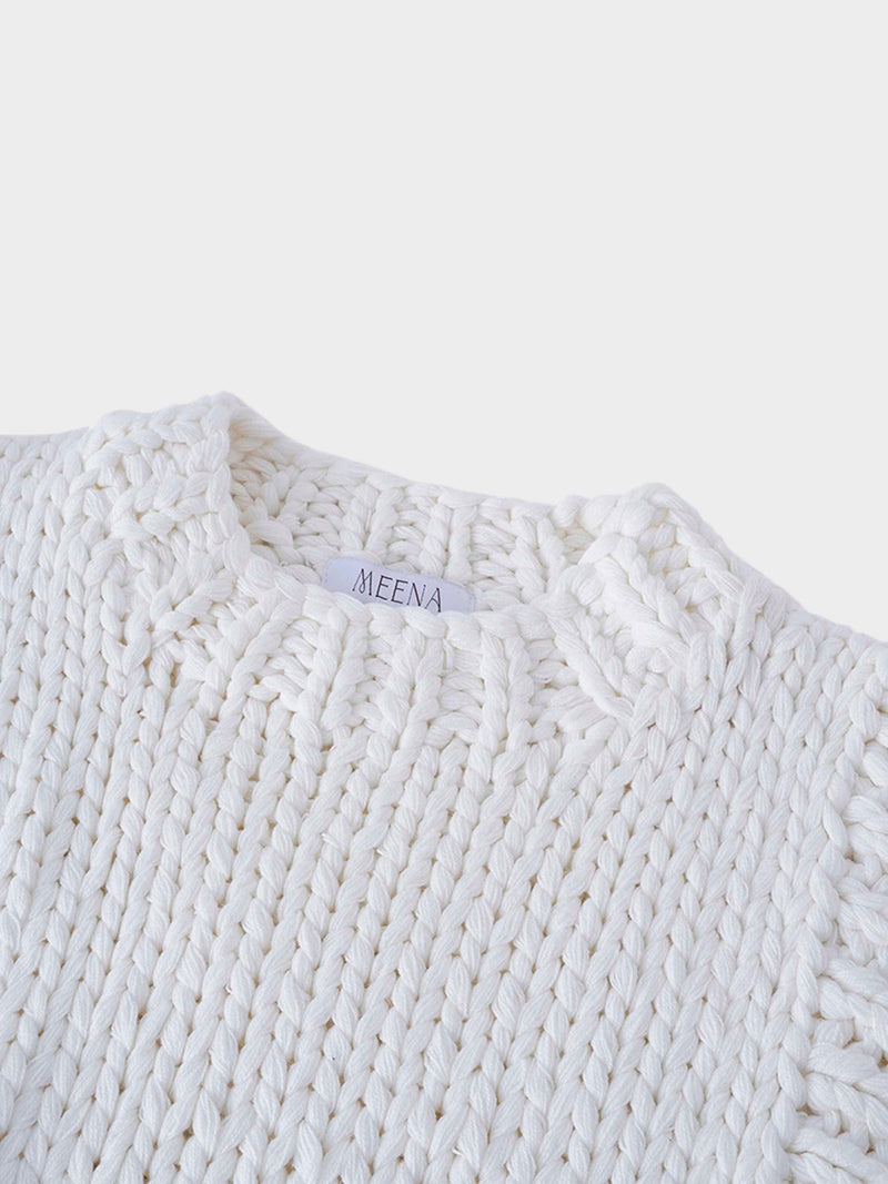Chunky Chain Vest-Cream