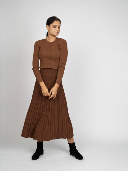 MIXED RIBBED SWEATER-Fame on Central