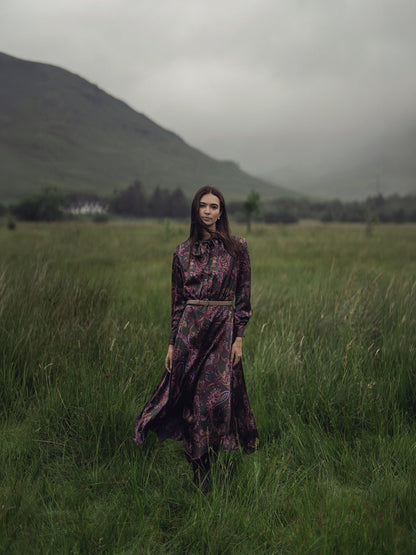 Emma Dress-Olive Paisley