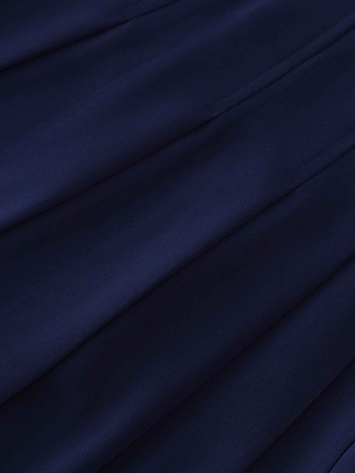 Yoke Pleated Skirt 37"-Navy