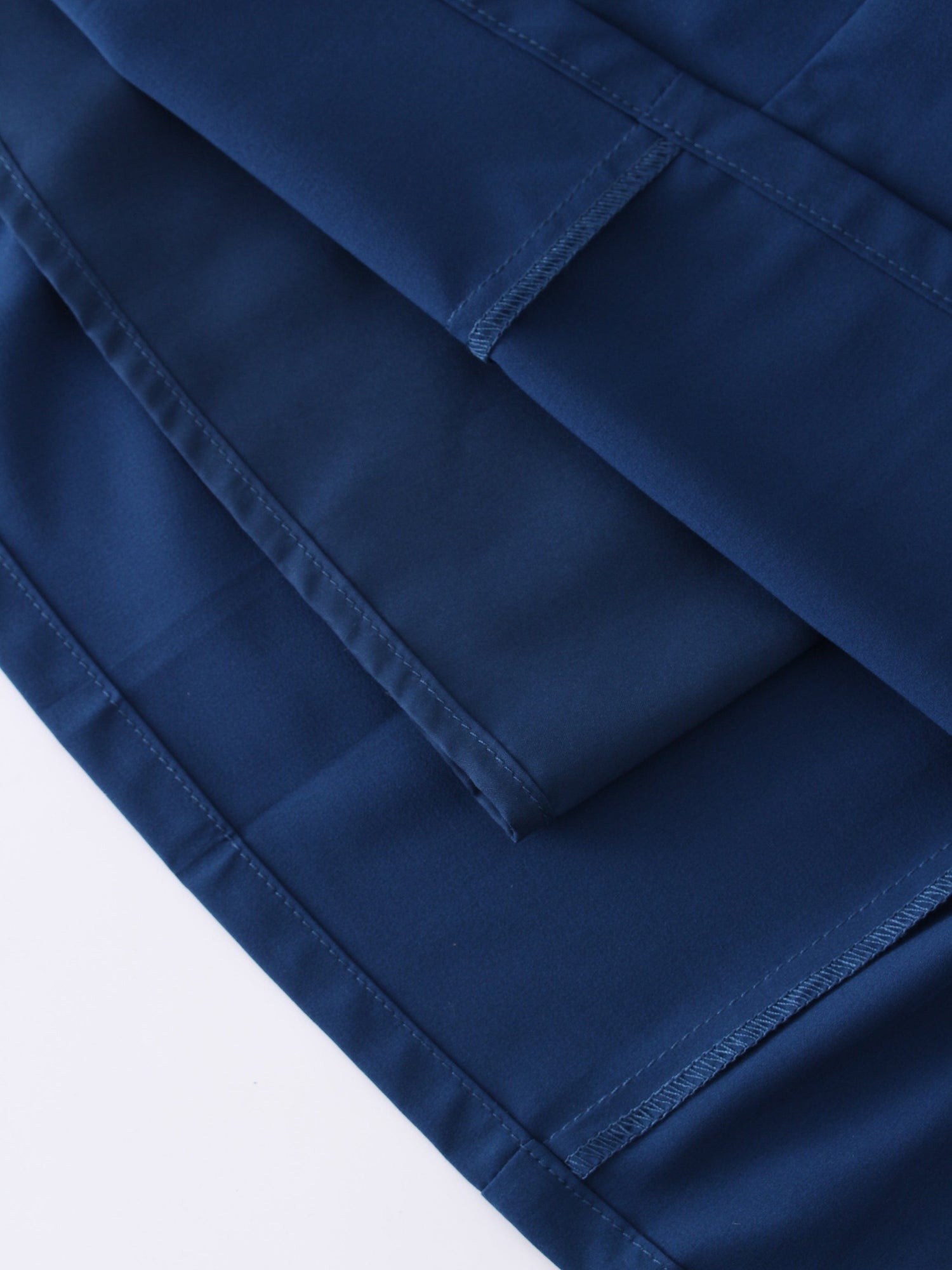 Pintuck Pocket Skirt-Navy