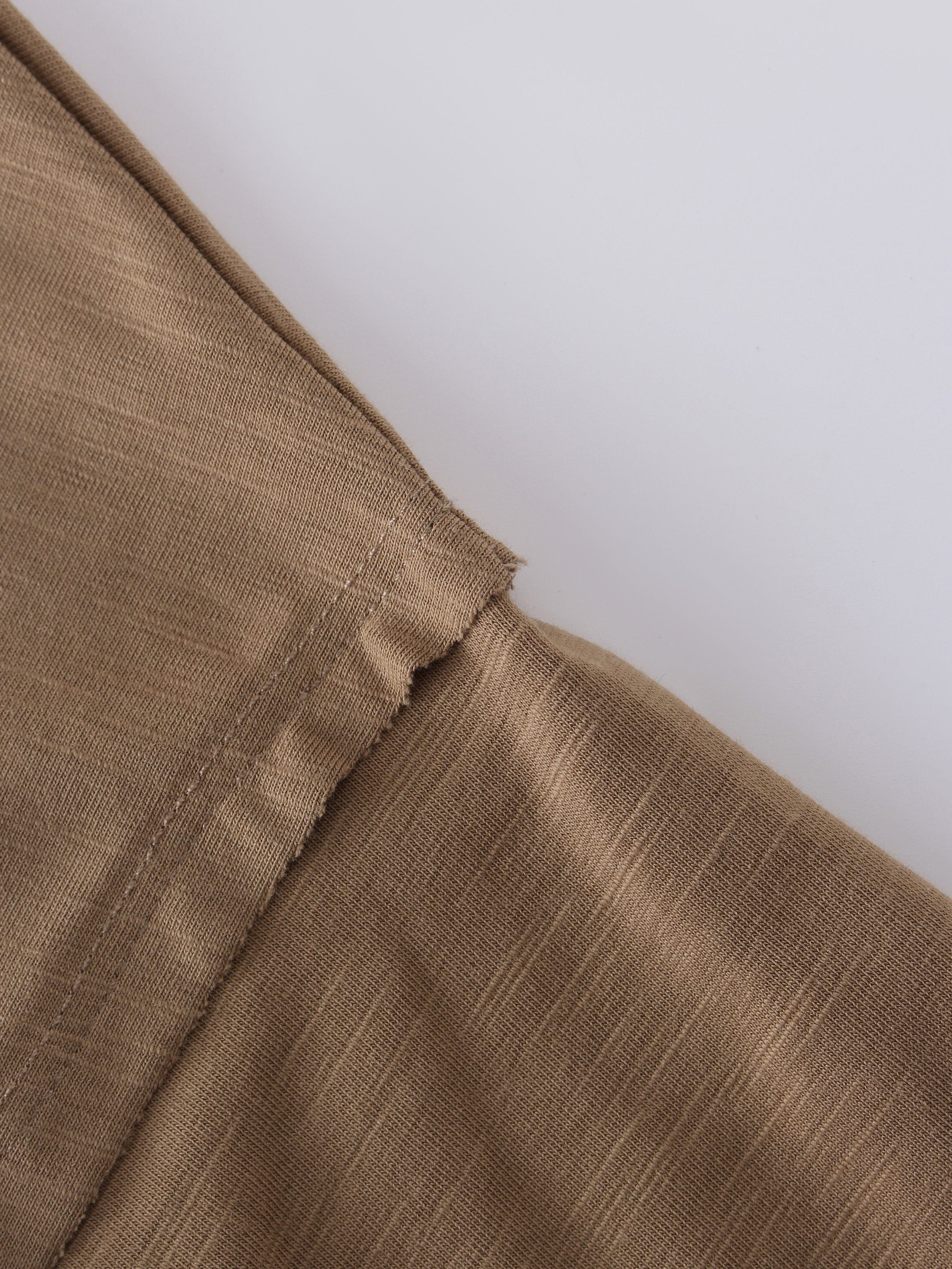 RAW EDGE T-SHIRT-OLIVE