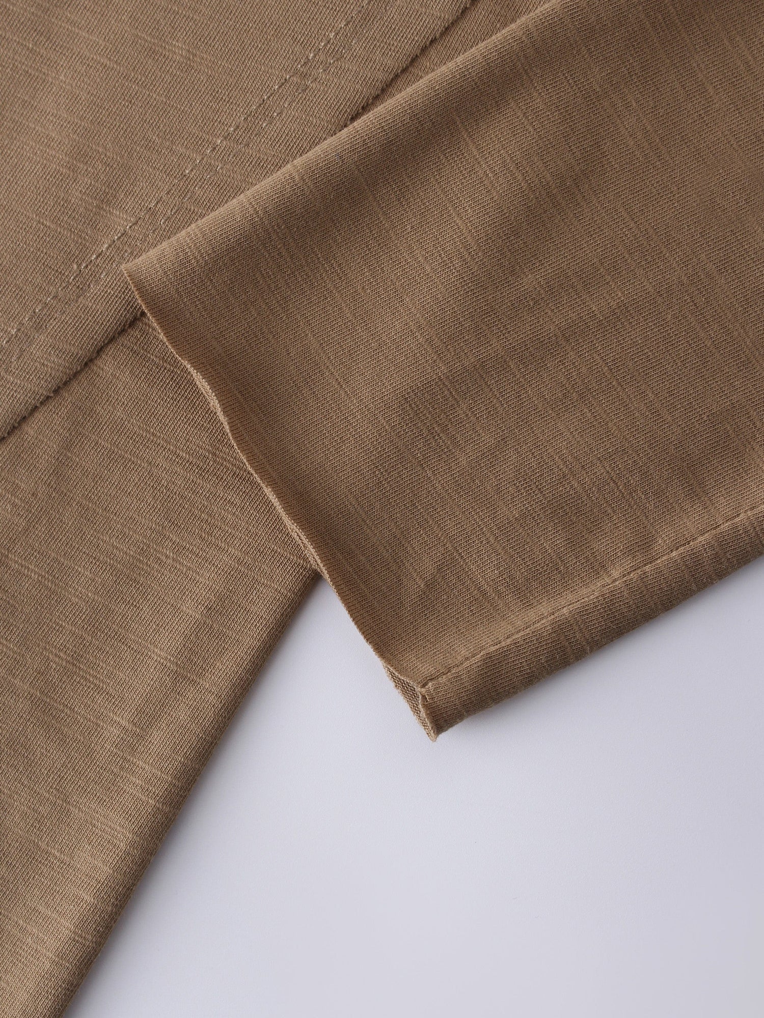 RAW EDGE T-SHIRT-OLIVE