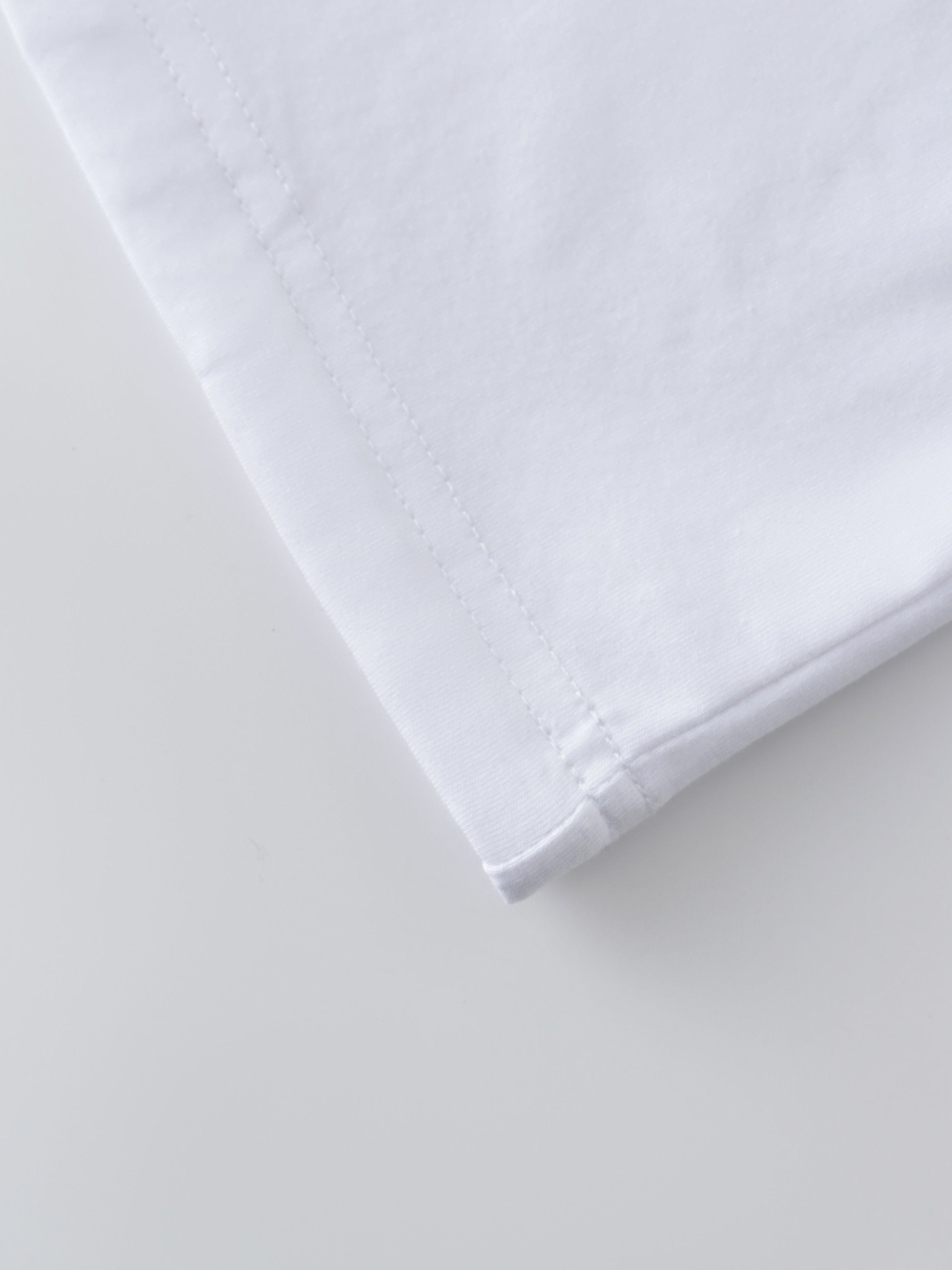 HENLEY DRAWSTRING TEE-WHITE