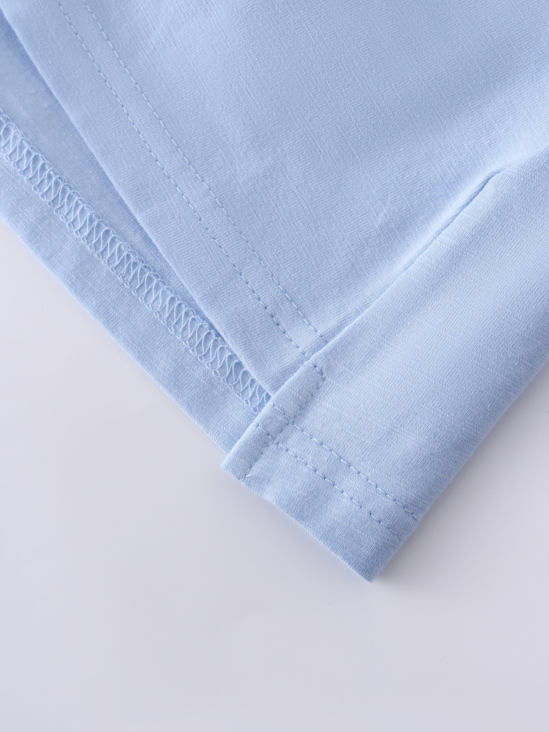 COLLAR TEE-LIGHT BLUE