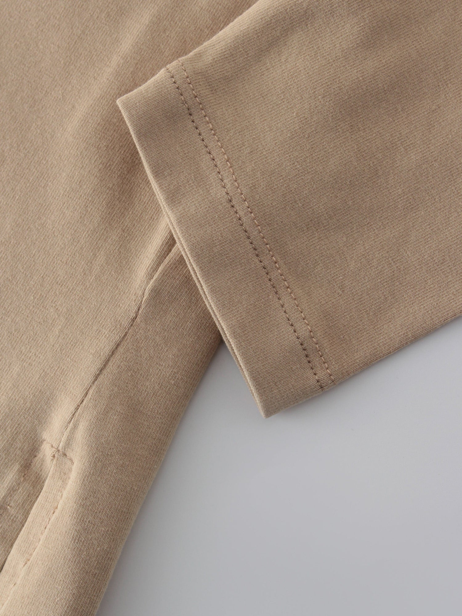 WASHED CROP TEE-TAN