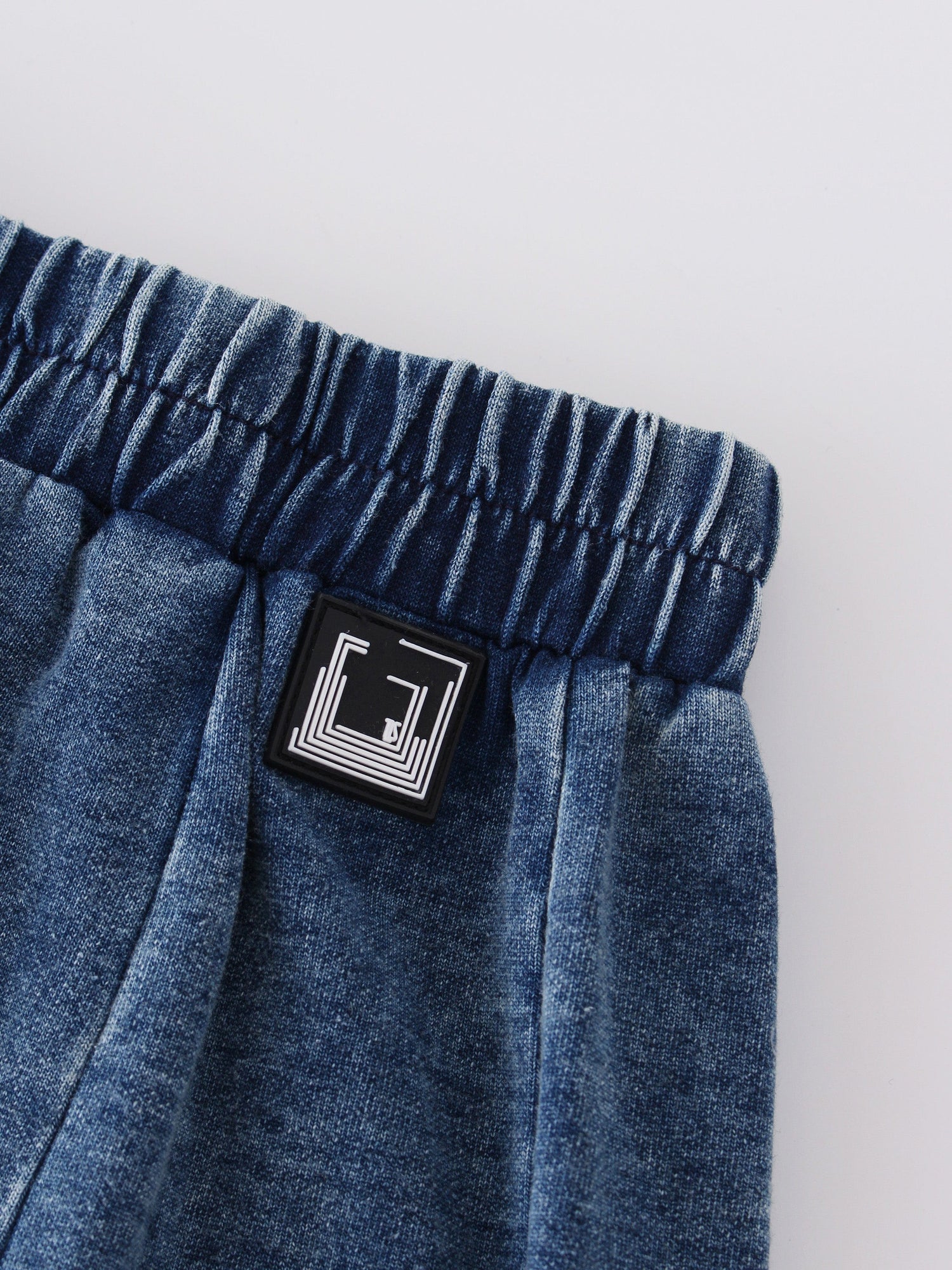 SLOUCHED SKIRT 30"-WASHED DENIM