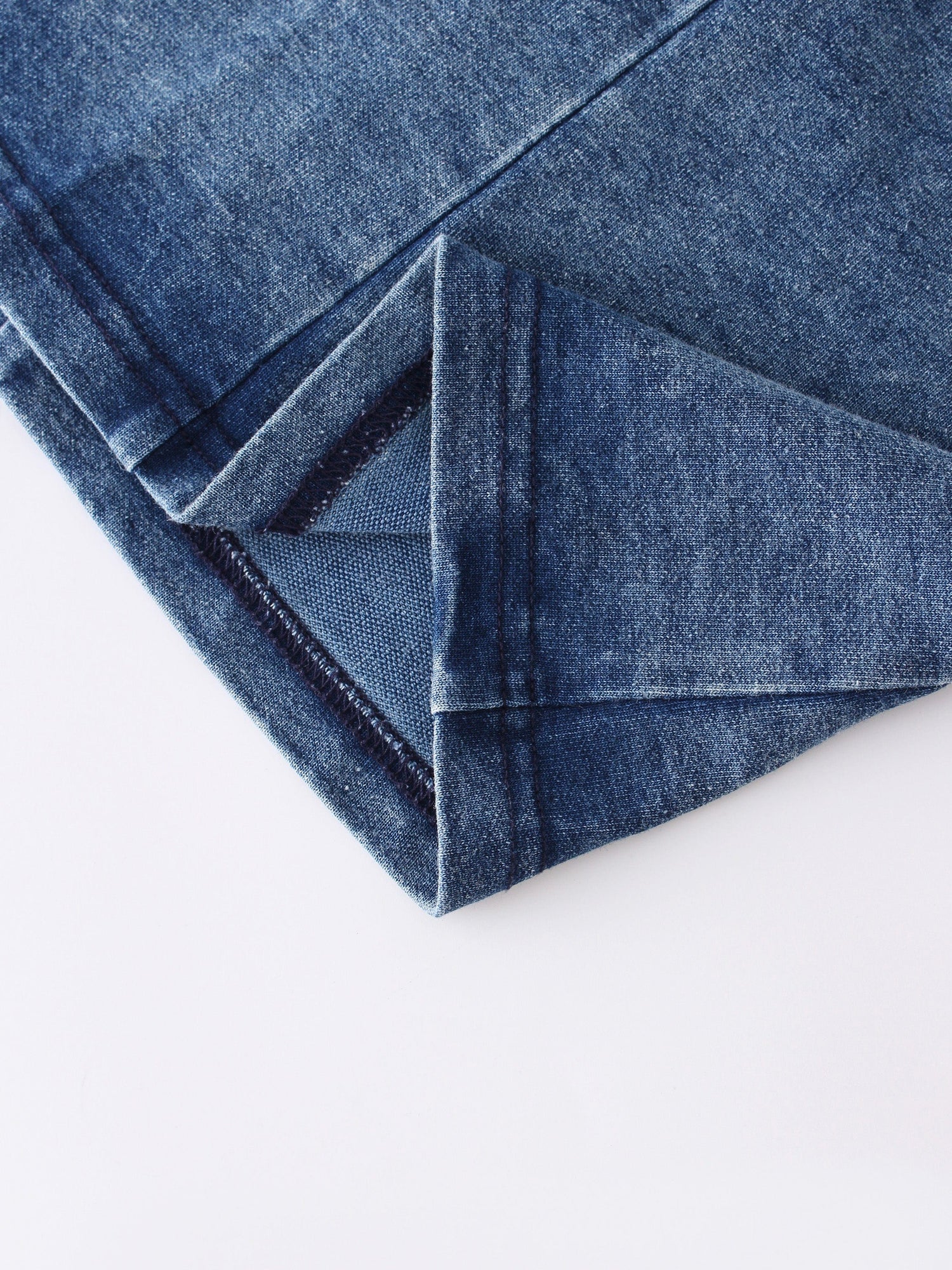 SLOUCHED SKIRT 30"-WASHED DENIM