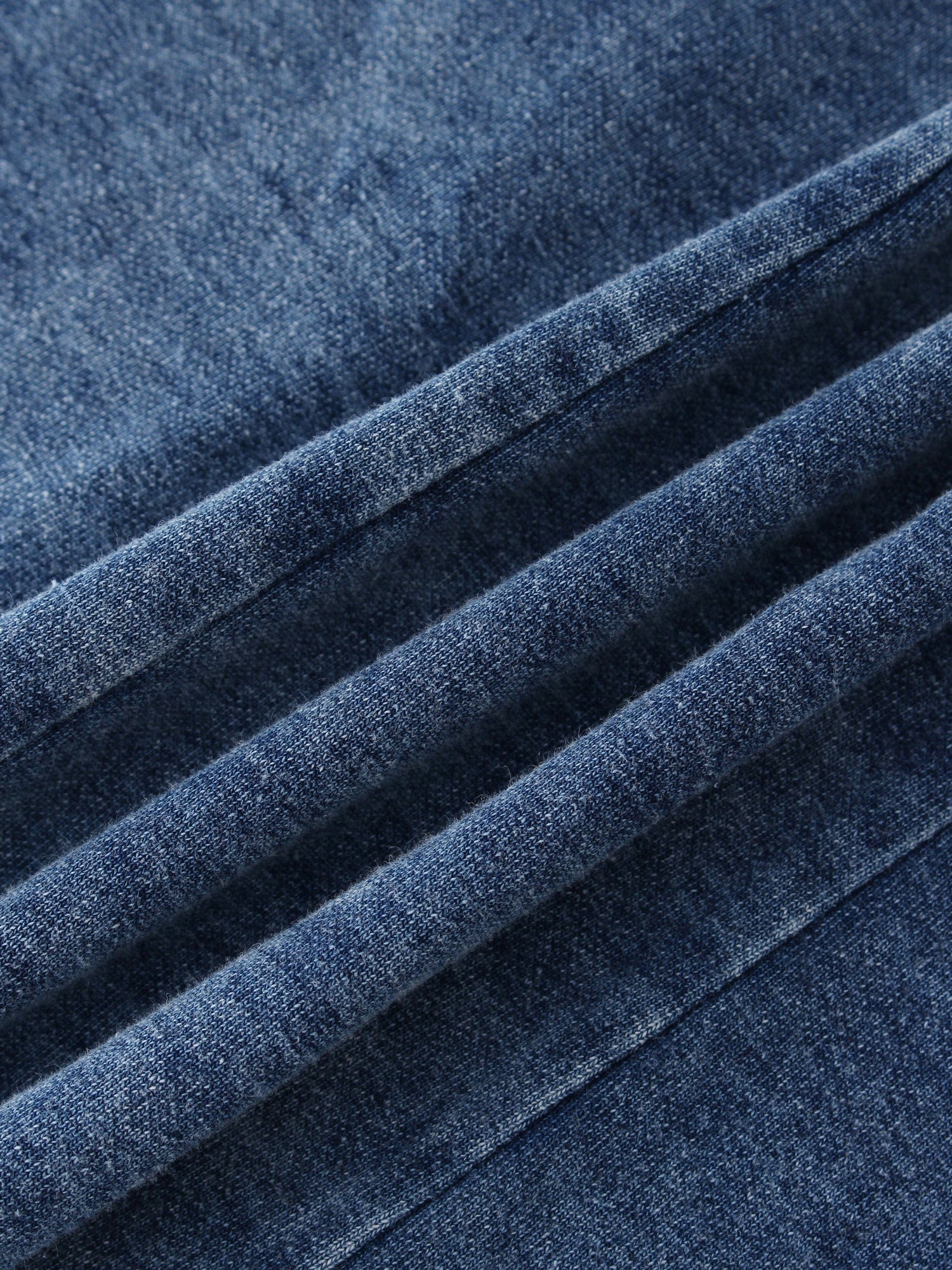 SLOUCHED SKIRT 30"-WASHED DENIM