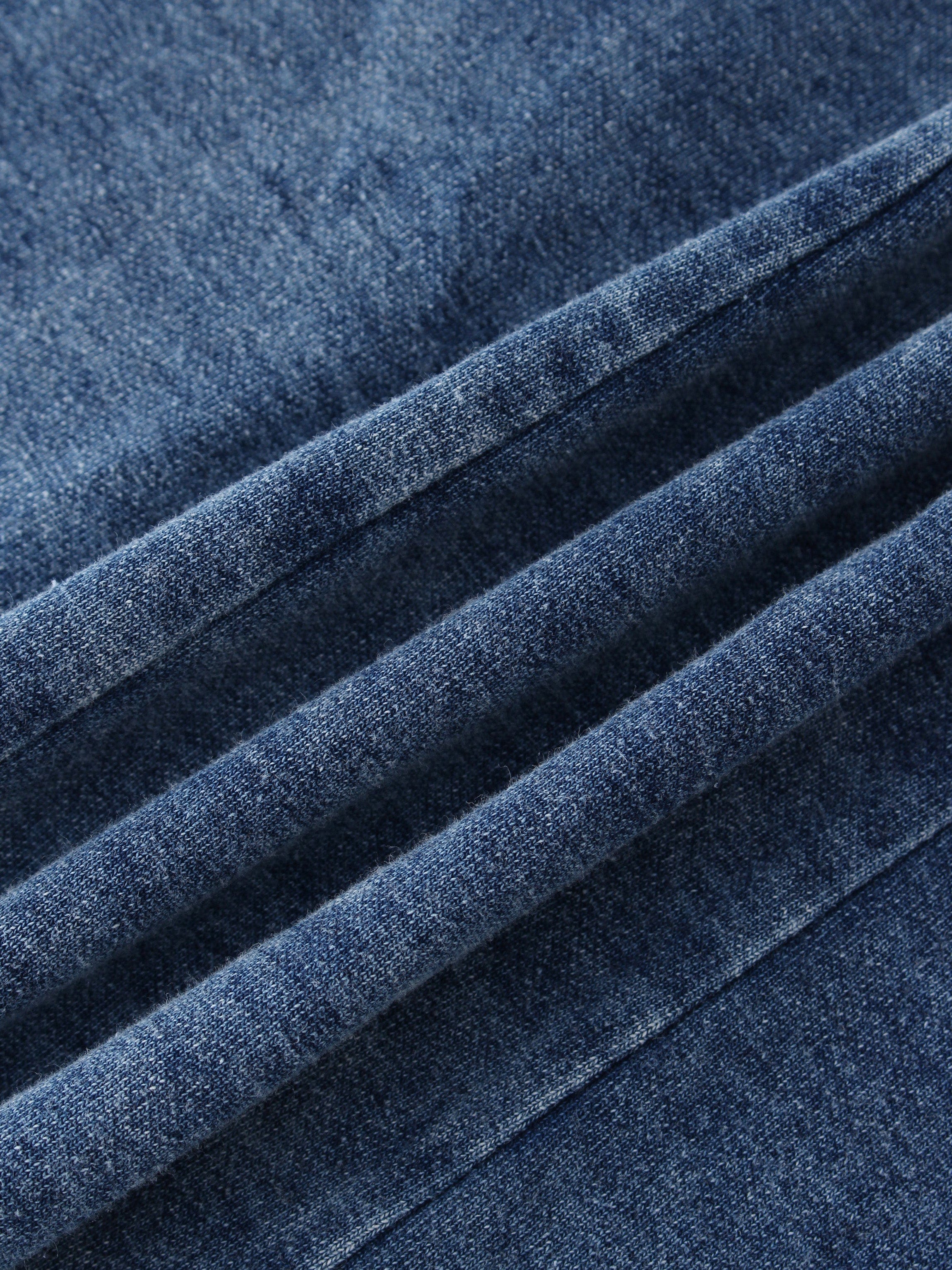 SLOUCHED SKIRT 30"-WASHED DENIM