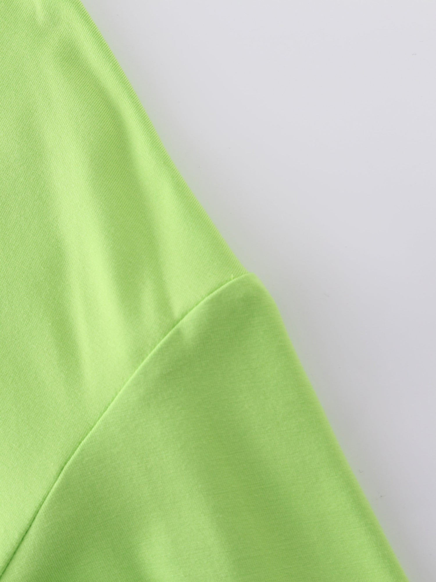 Cropped Tee-Lime Green