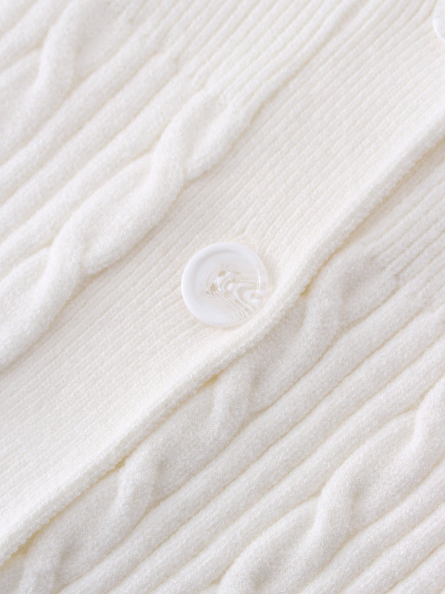 CABLE BANDED SWEATER-CREAM