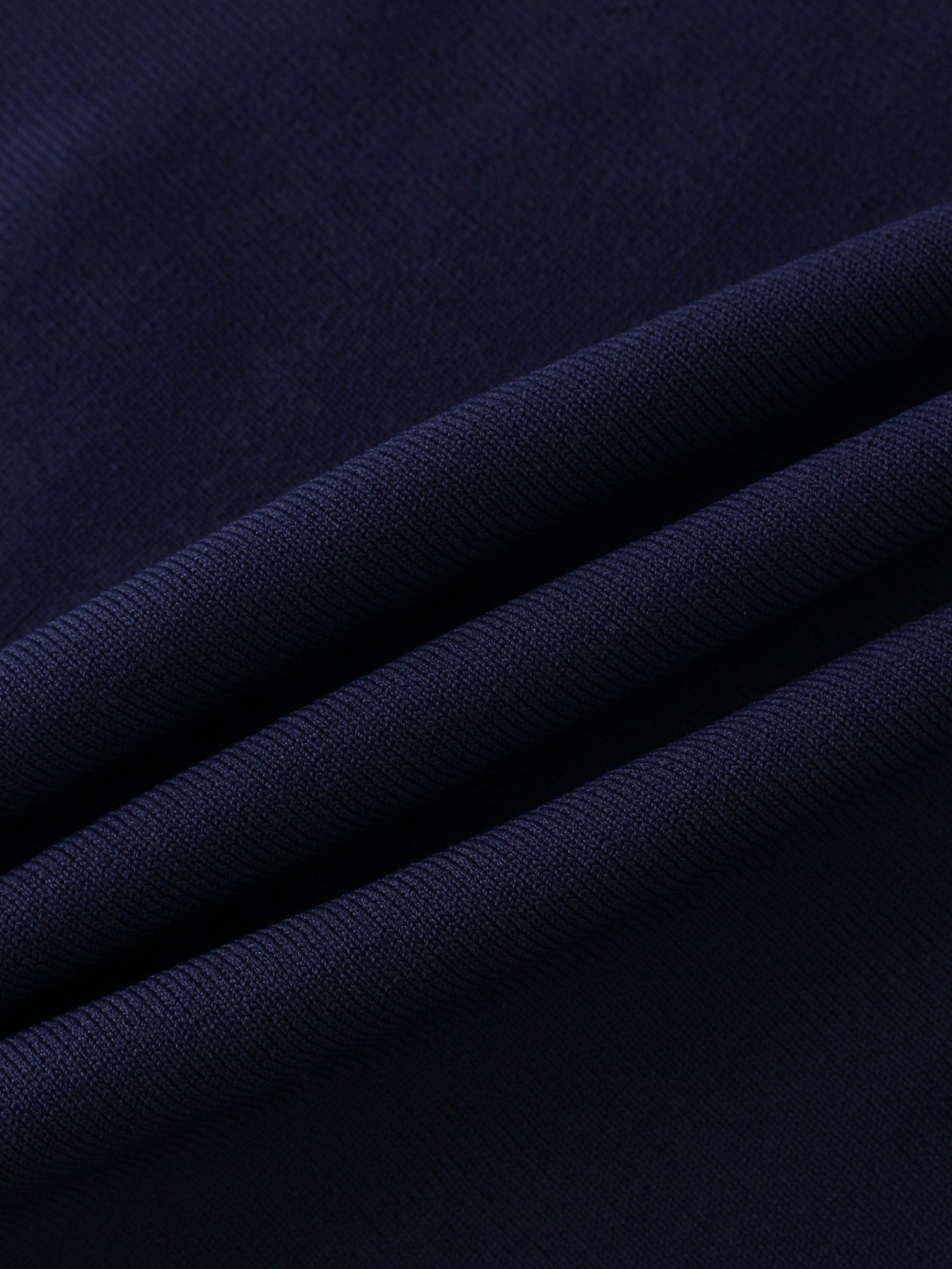 A LINE KNIT SKIRT 26&quot;-NAVY