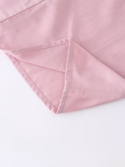 A-Line Seamed Skirt-Dusty Rose