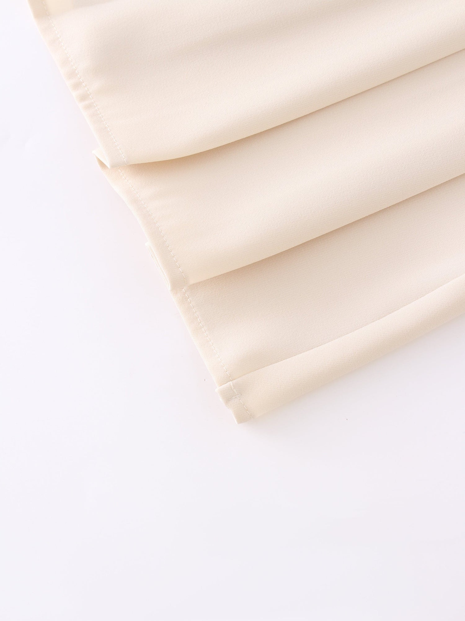 Yoke Pleated Skirt 37"-Ivory
