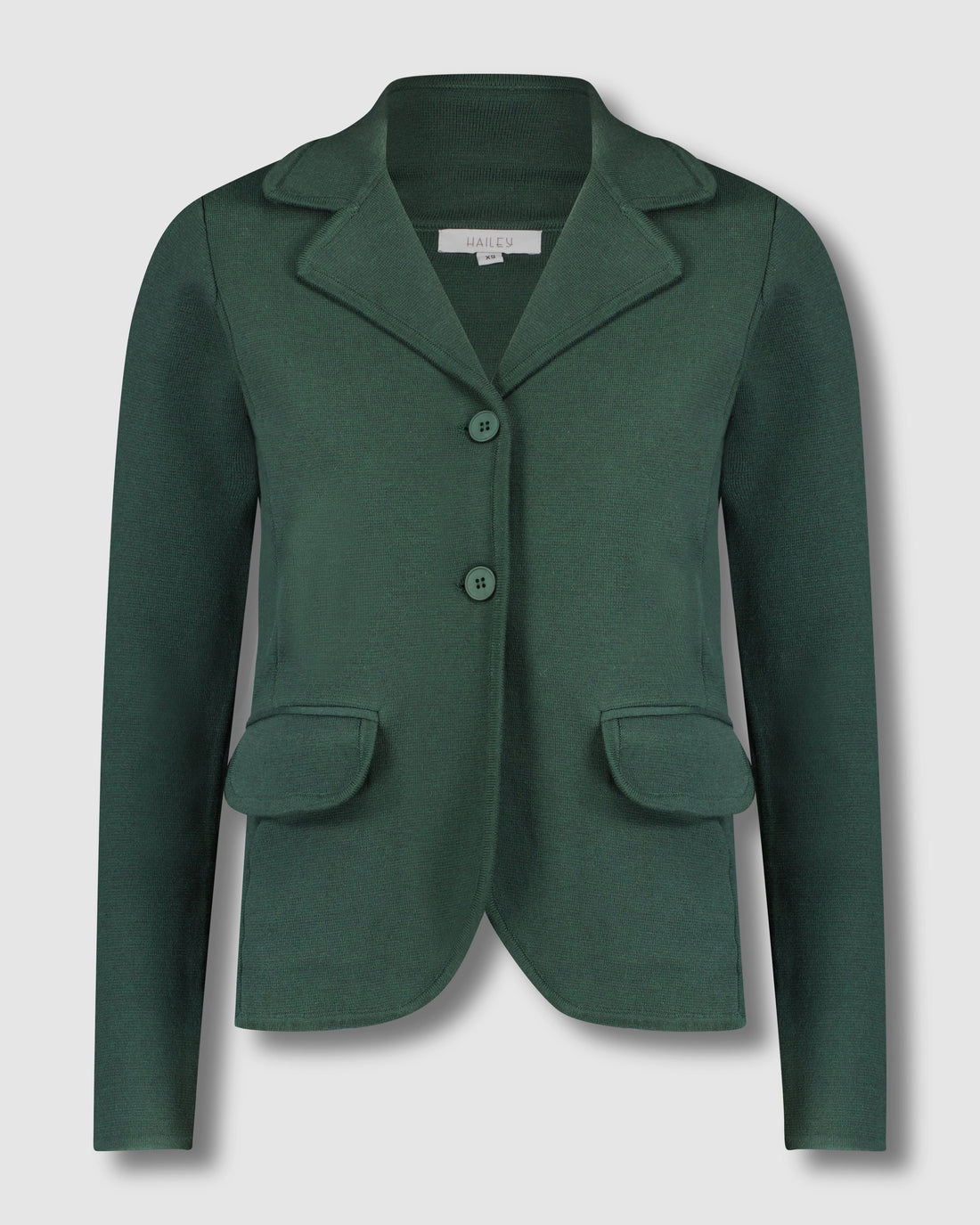 LONG KNIT BLAZER-GREEN