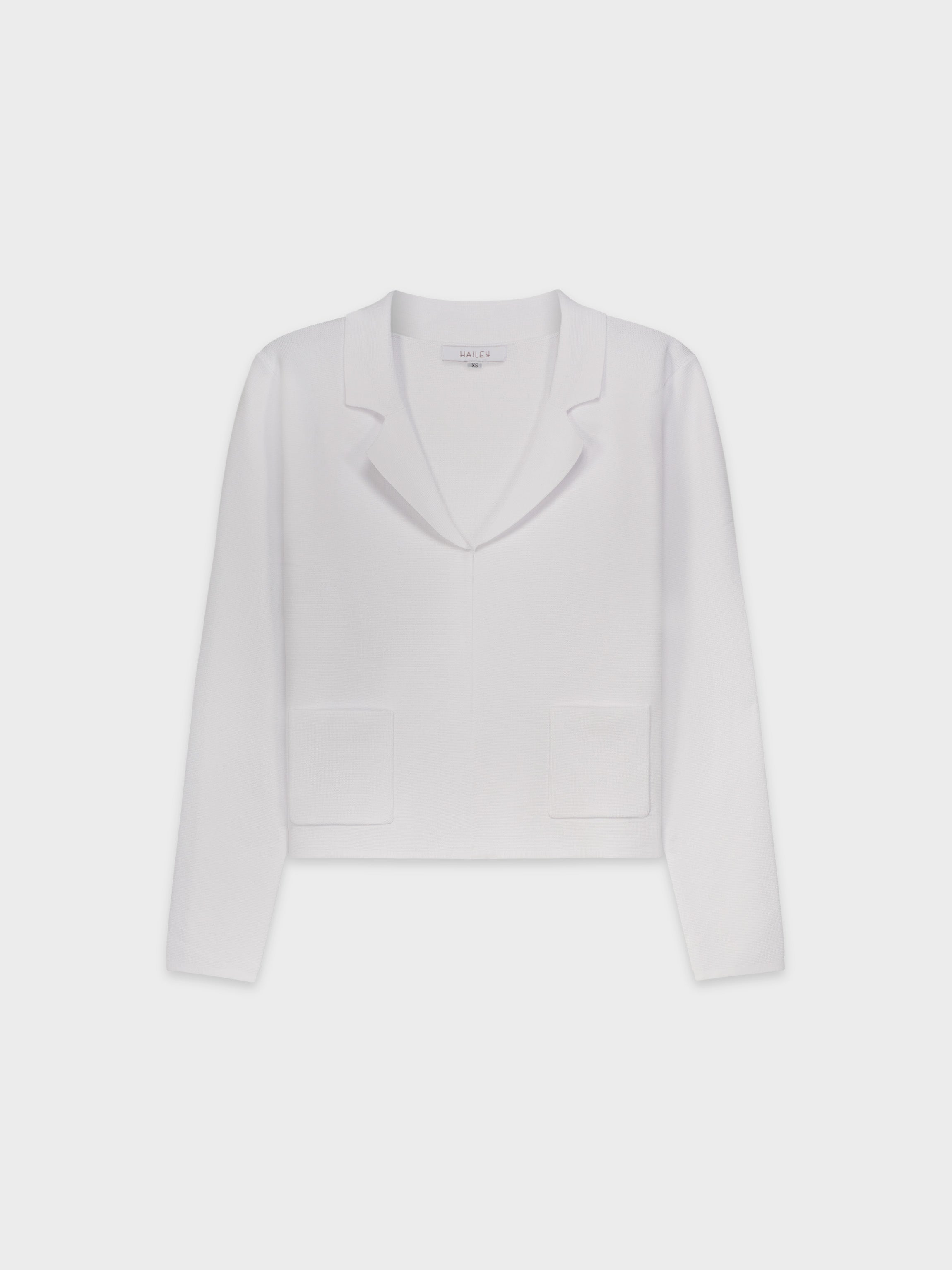 LIGHTWEIGHT BLAZER-WHITE