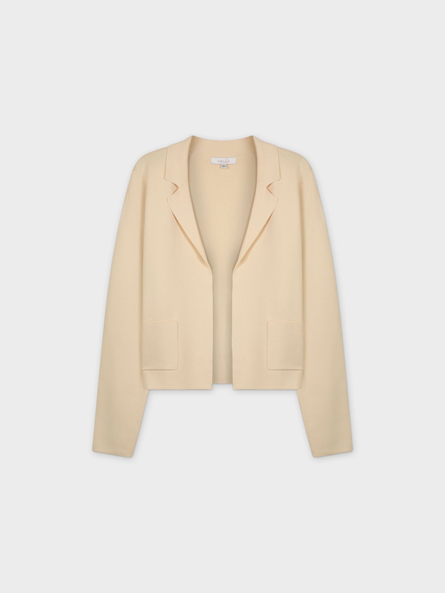 KNIT BLAZER-IVORY