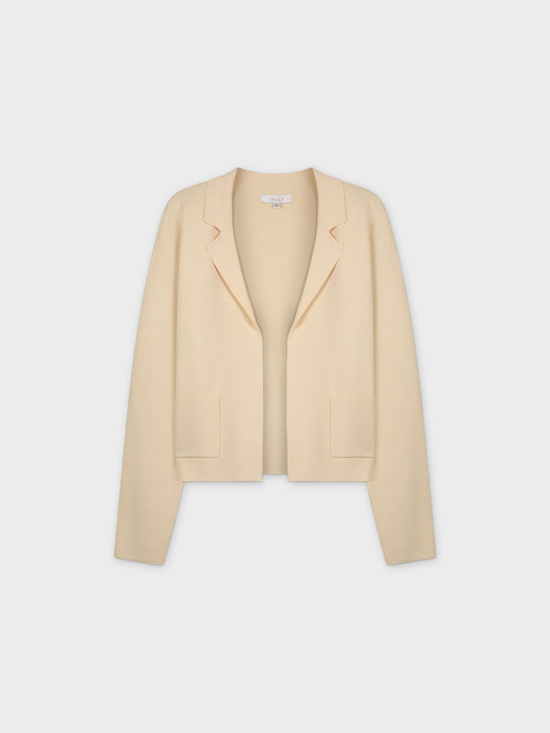 KNIT BLAZER-IVORY