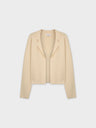 KNIT BLAZER-IVORY