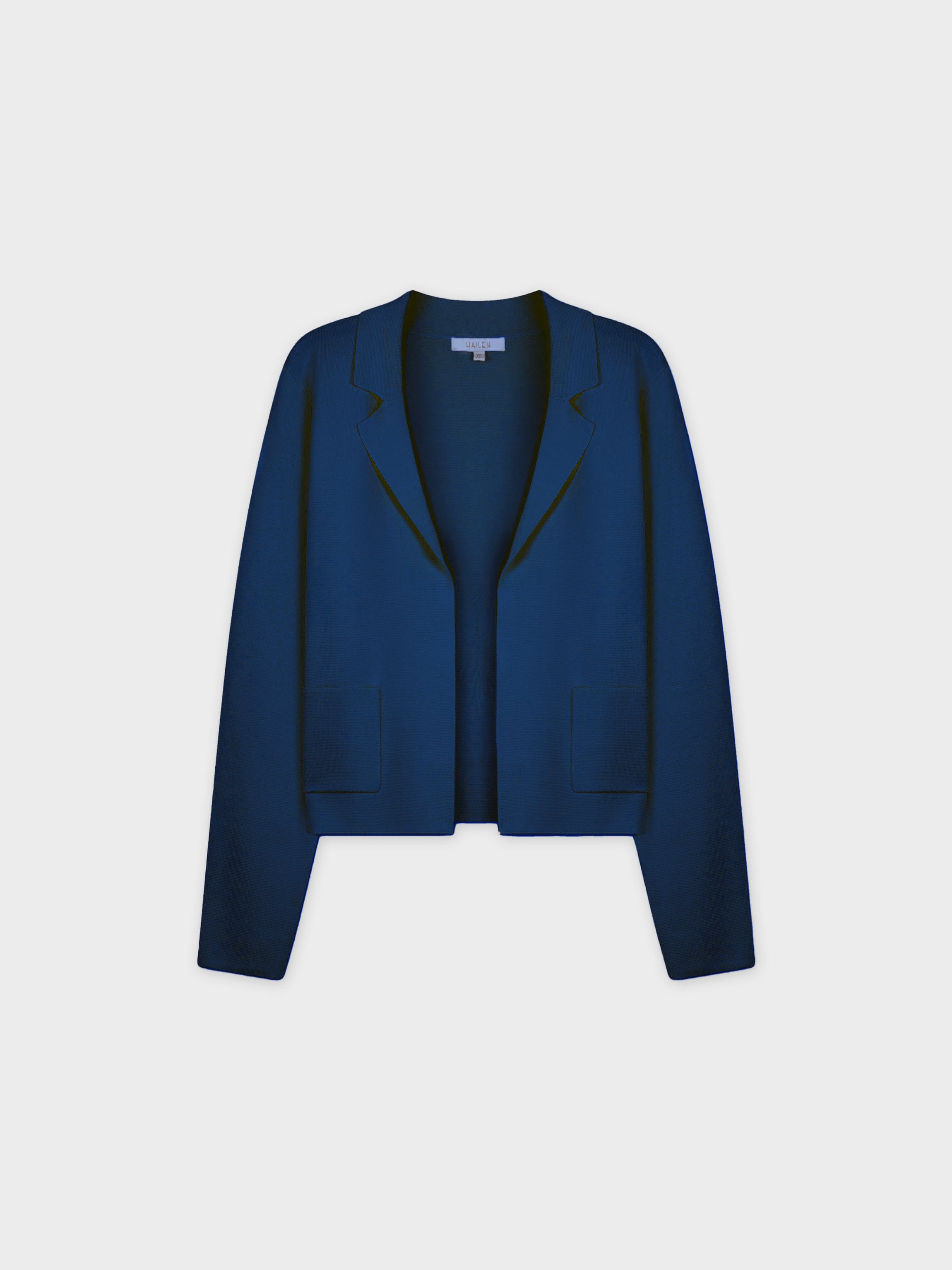 KNIT BLAZER-NAVY