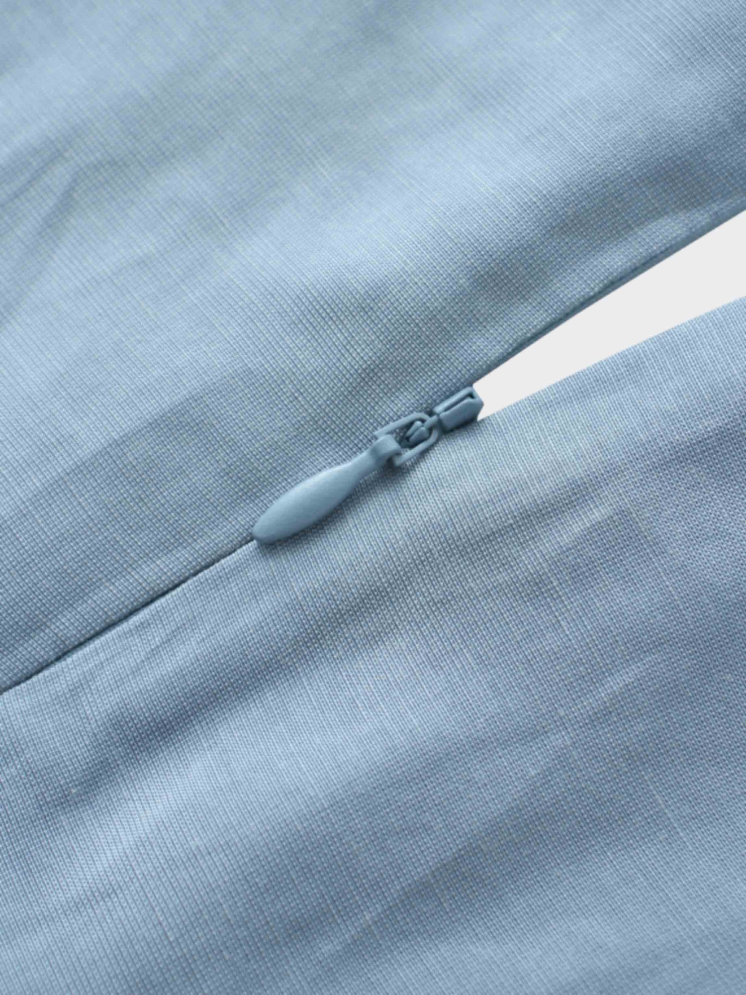 Pleated Sleeve High Waisted Dress-Light Blue