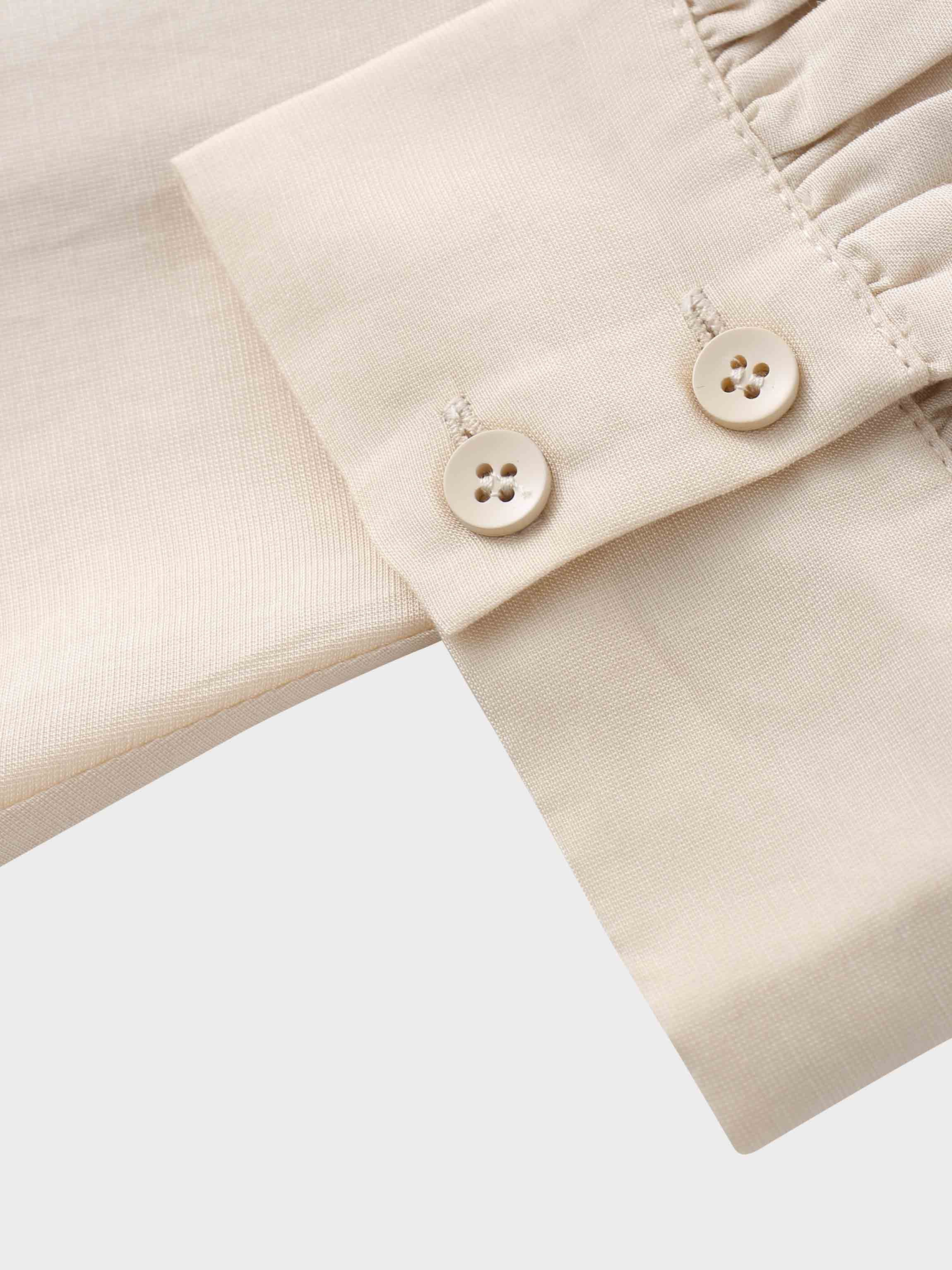 Pleated Sleeve High Waisted Dress-Peach