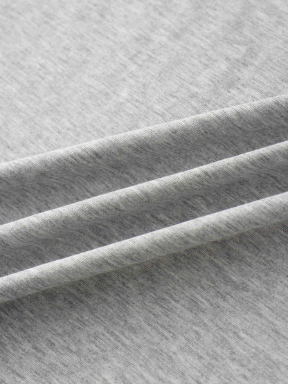 Elastic Waist T-Shirt Skirt-Heathered Grey