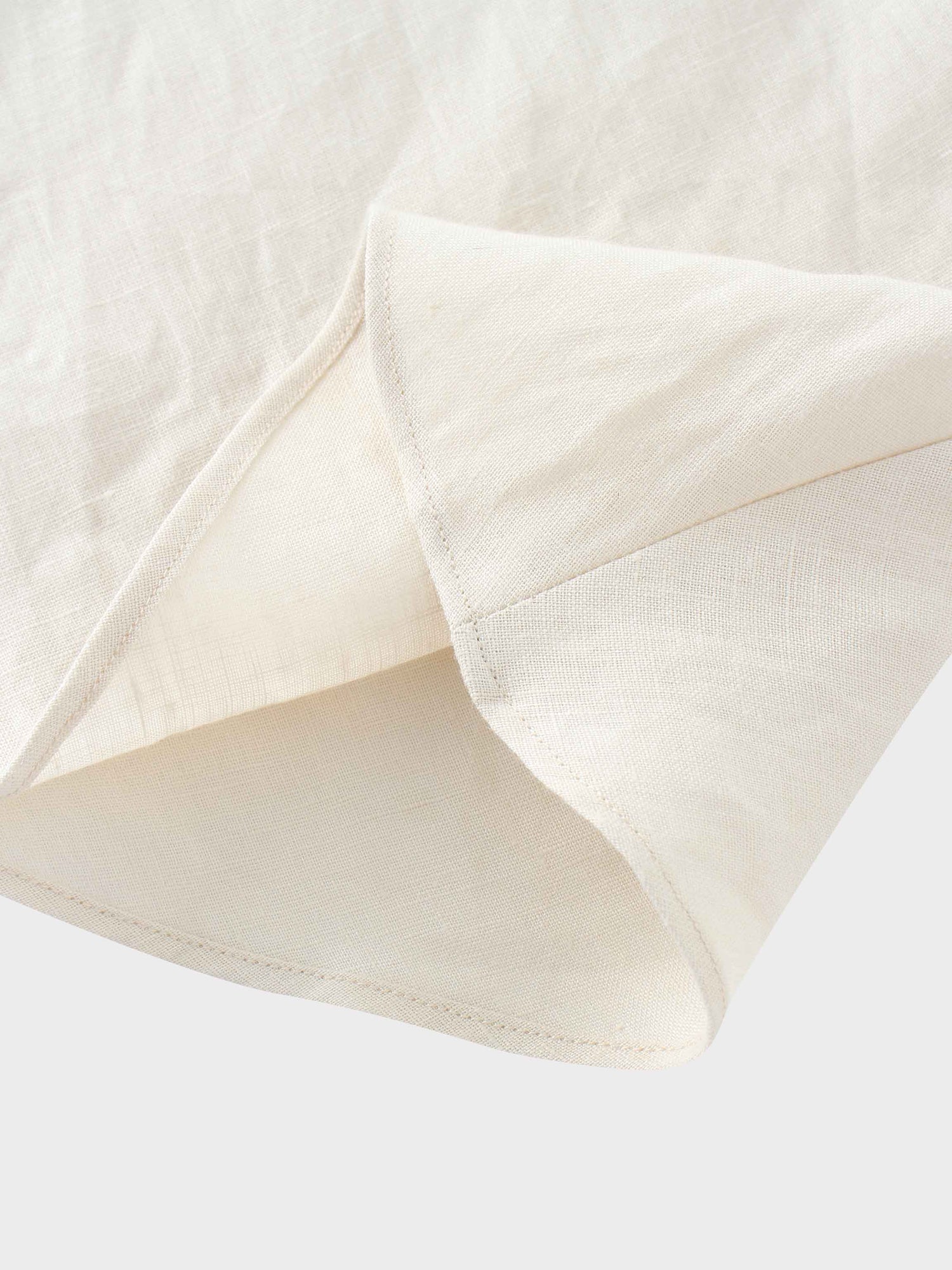 Linen Slip Skirt-Ecru