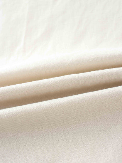 Linen Slip Skirt-Ecru