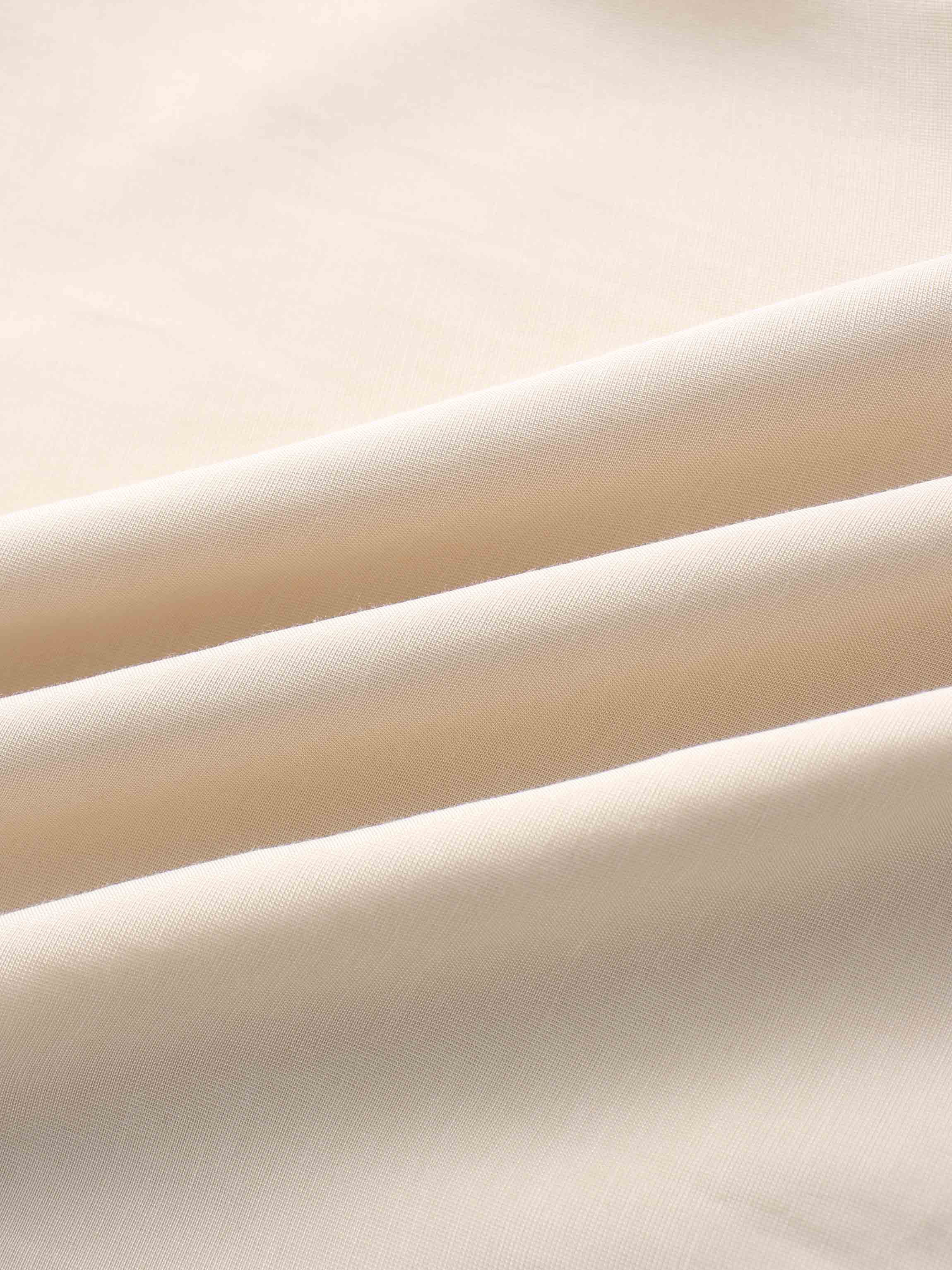 Pleated Sleeve High Waisted Dress-Peach