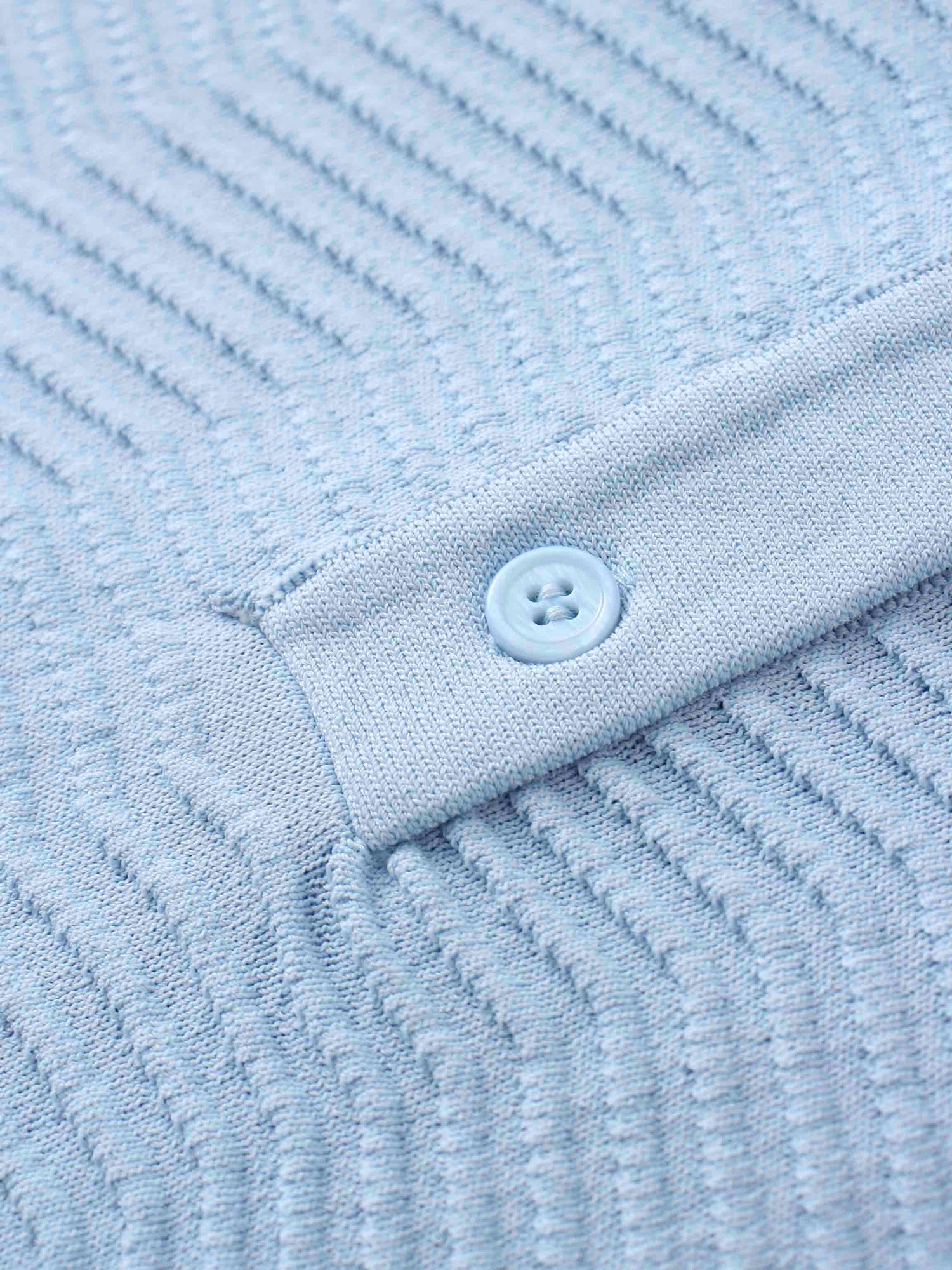 Scallop Edge Collar Sweater-Light Blue