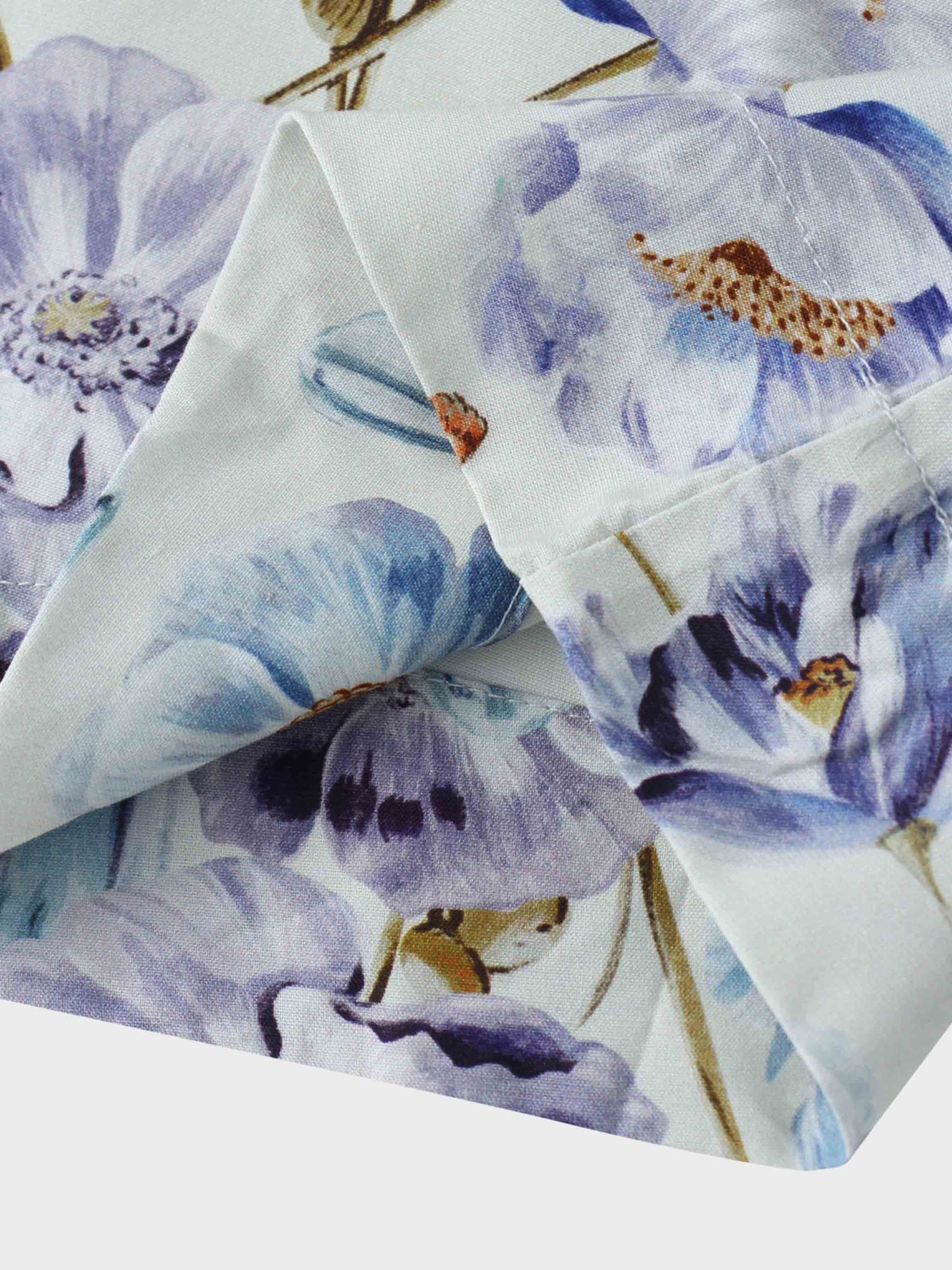 Pleated Sleeve High Waisted Dress-Floral