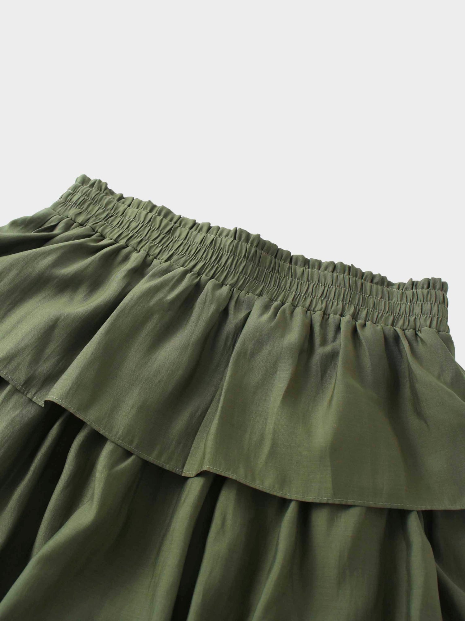 The Emme Layered Skirt-Olive