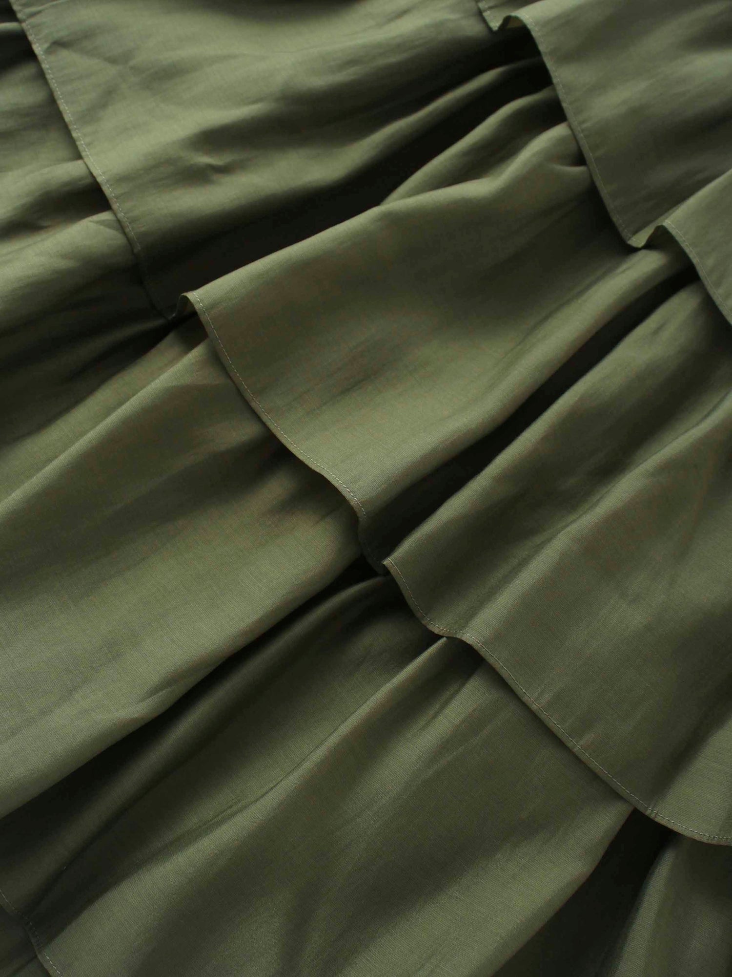 The Emme Layered Skirt-Olive