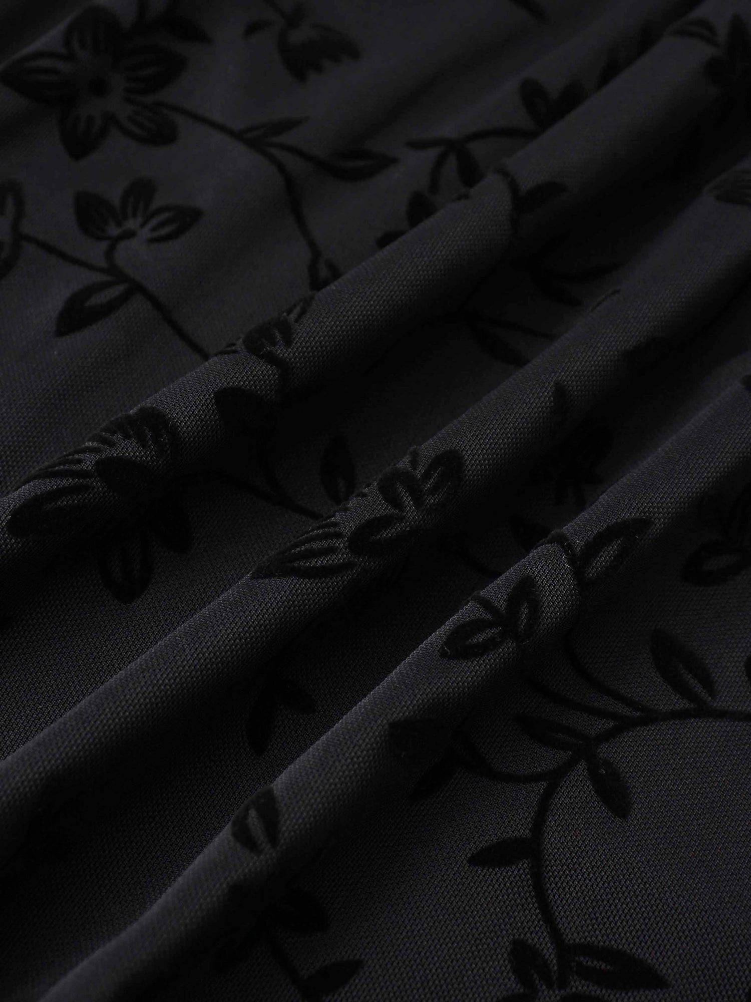 Velvet Wrap Dress-Black