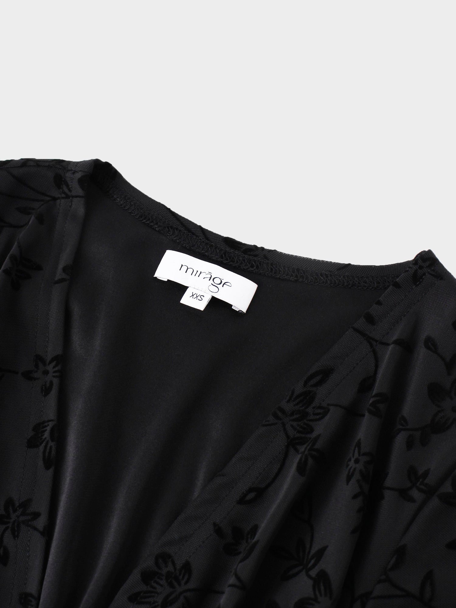 Velvet Wrap Dress-Black