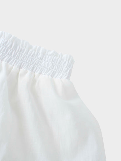 The Emme Layered Skirt-White
