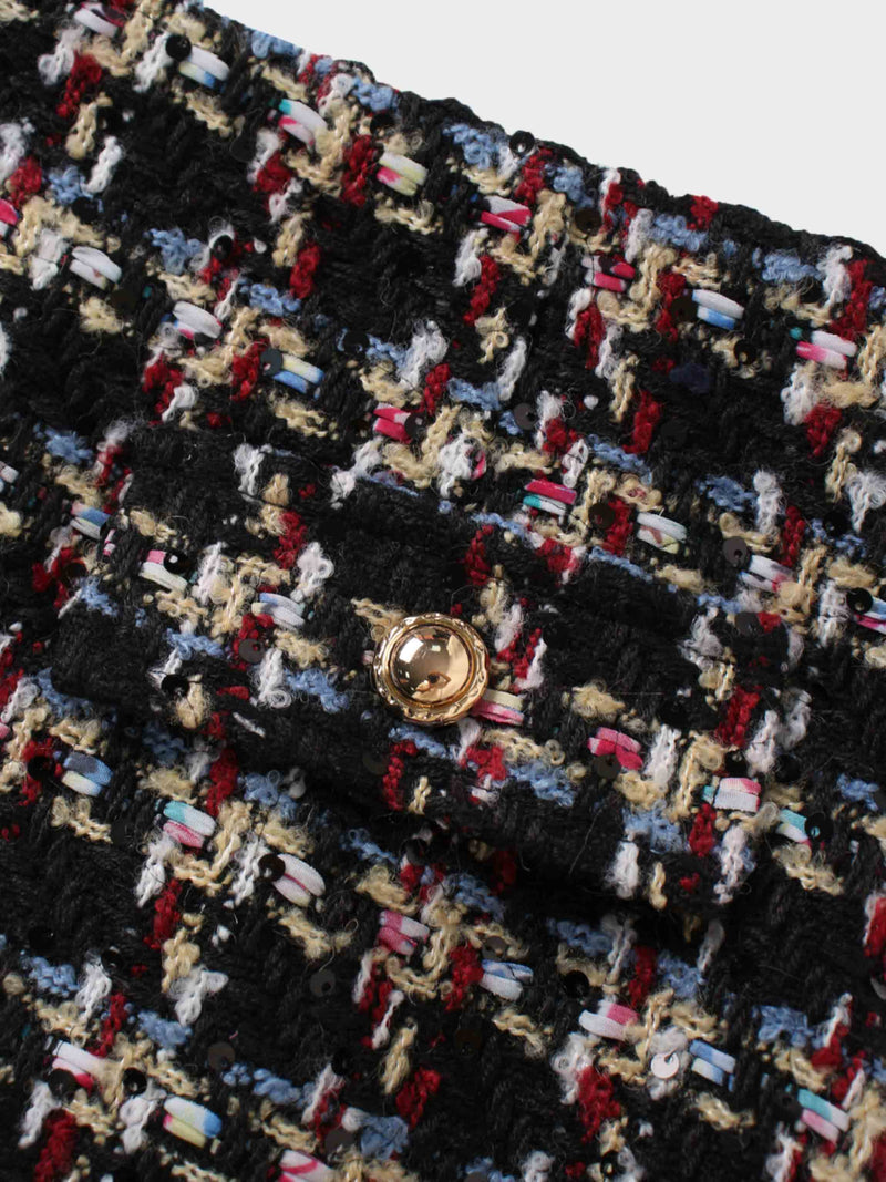 Short Pocket Skirt-Multi Colored