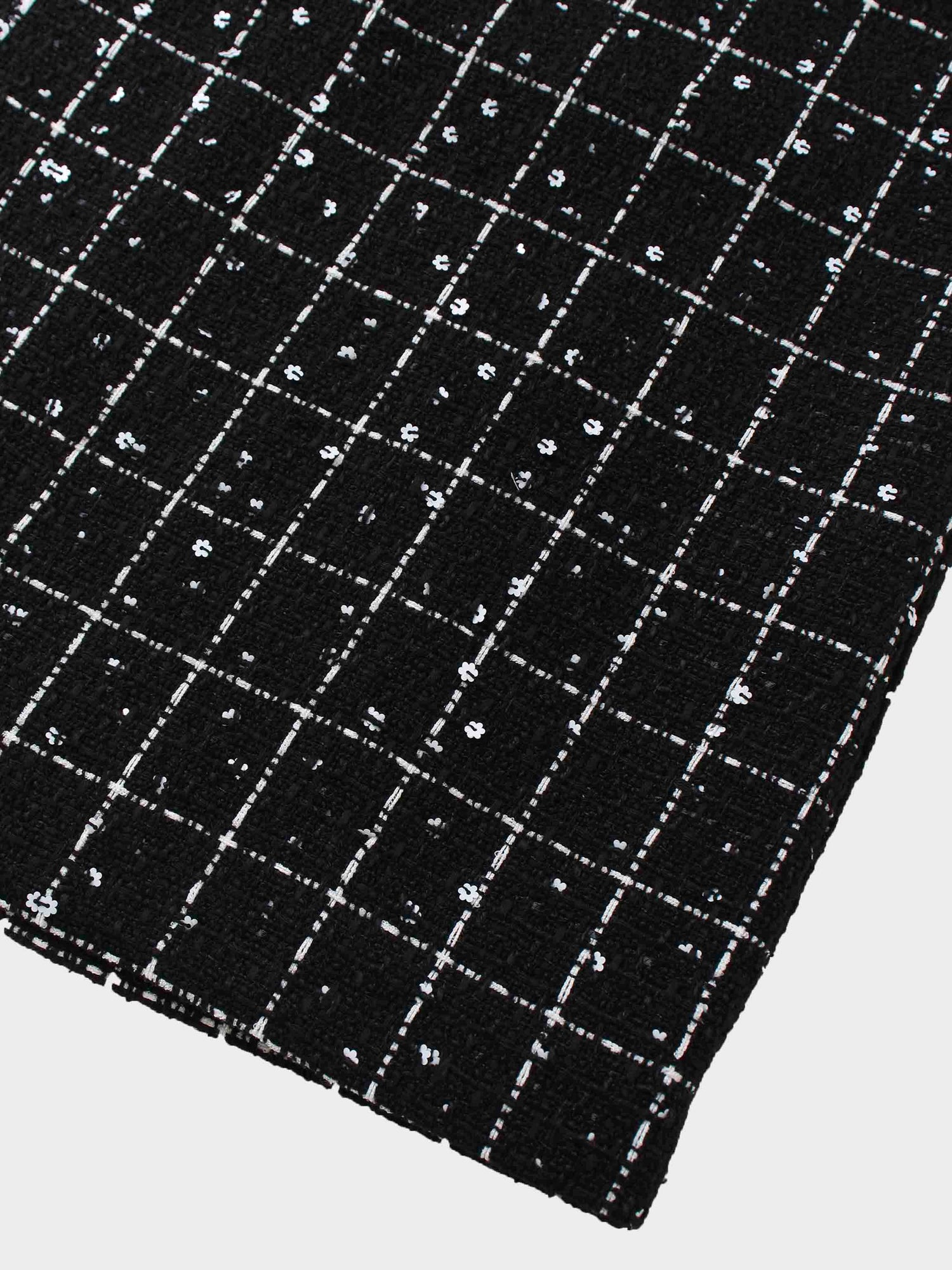 Short Pocket Skirt-Black/White