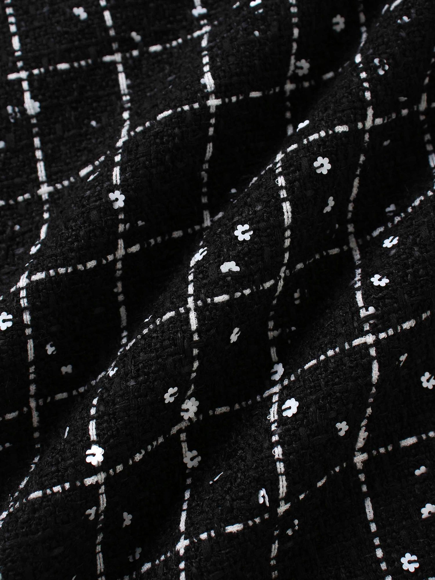 Short Pocket Skirt-Black/White