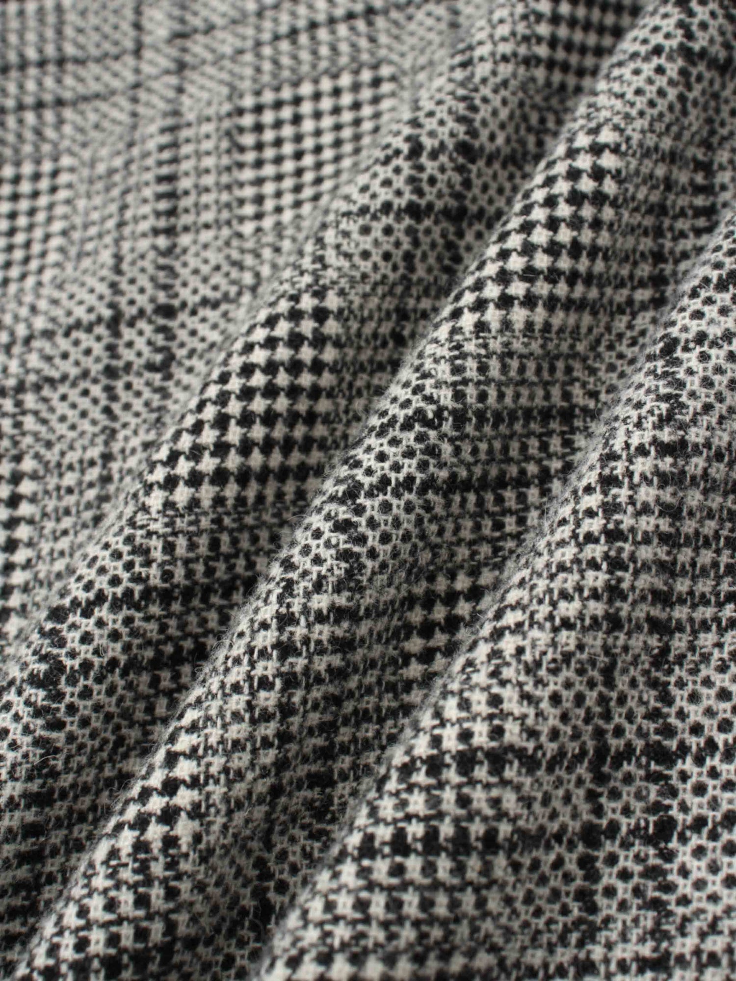 Front Pleat Square Neck Dress-Black/White Plaid