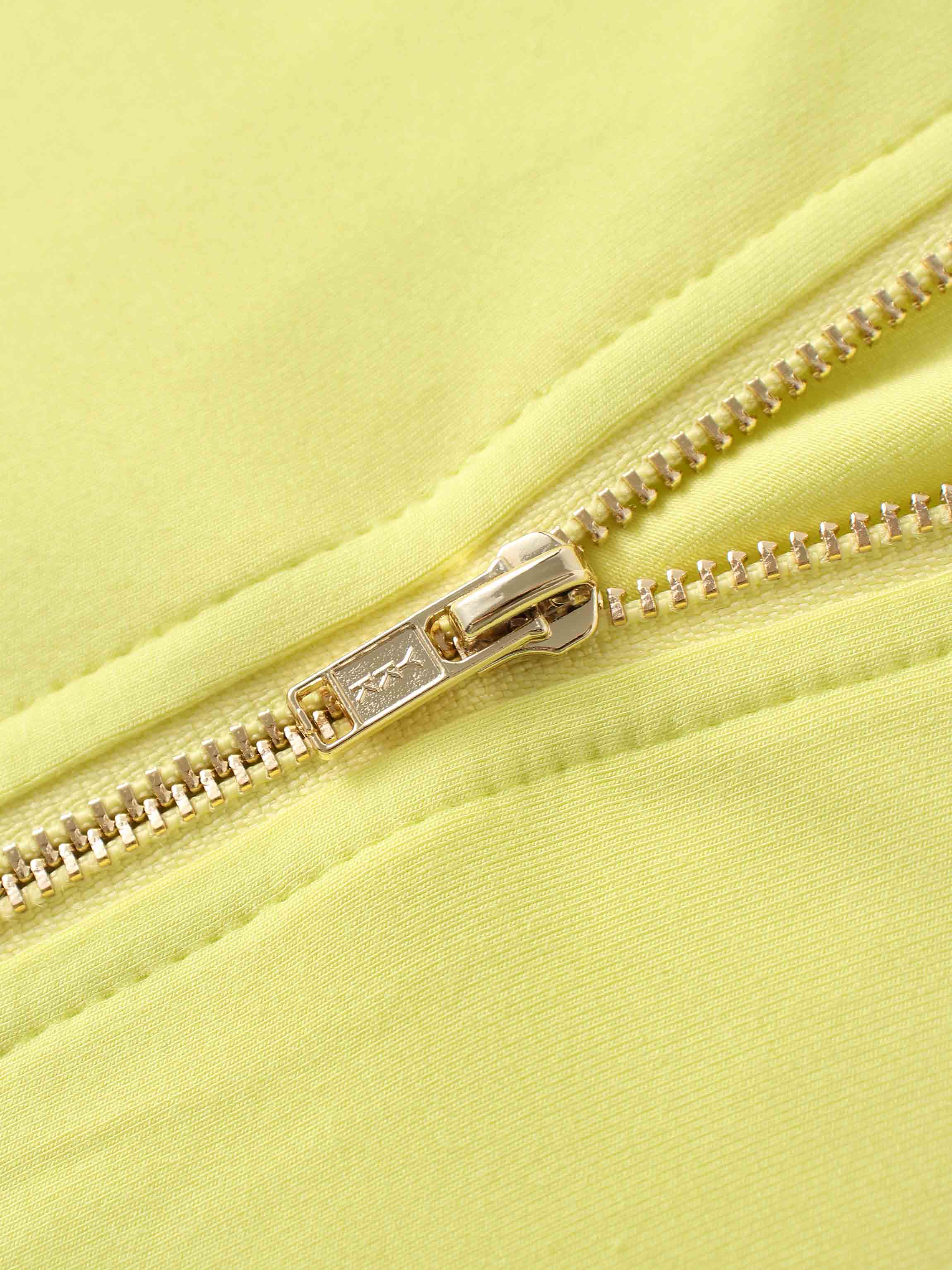 ZIP UP HOODIE-YELLOW