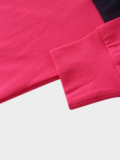 Wide Stripe Bomber-Pink/Blue